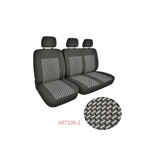 Huse Auto Textil 2+1 Premium Scaun Sofer si Bancheta Stanga, burete 10mm + 5mm — imaginea 3