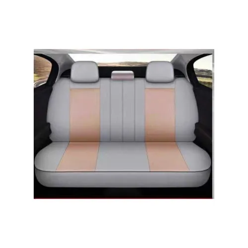 Huse Auto Universale 11 Piese fractionate Bej Compatibile Scaune Fata si Spate — imaginea 3