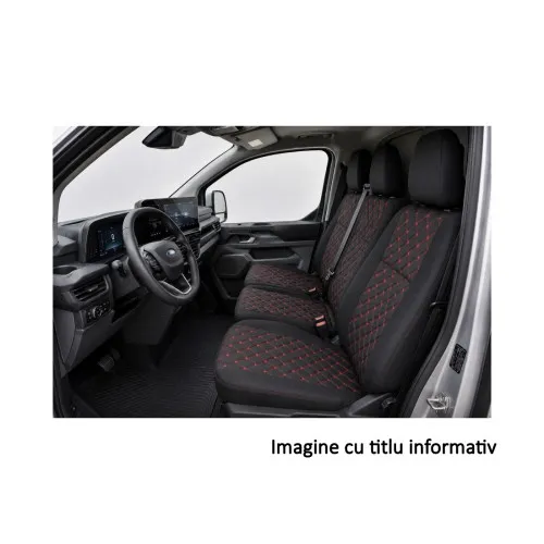 Huse scaun auto compatibile Ford Custom 2025-> spatar bancheta fractionat Premium Imitatie Piele Romb