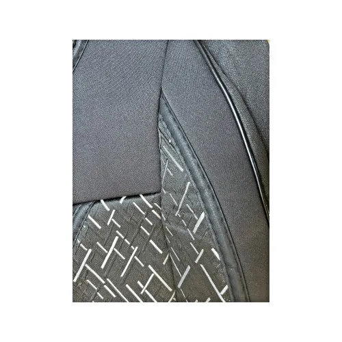 Huse scaun auto universale pentru fata culoare Negru cu Negru si insertii Gri 1+1 +1A — imaginea 2