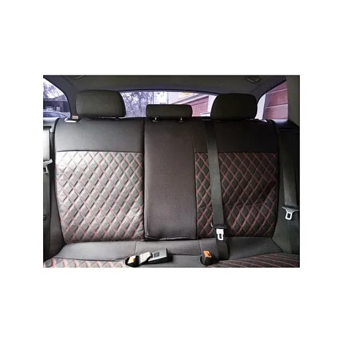 Huse scaune auto compatibile BMW Seria 3 Touring E91 318 spatar bancheta fractionat Premium Imitatie Piele Romb — imaginea 3