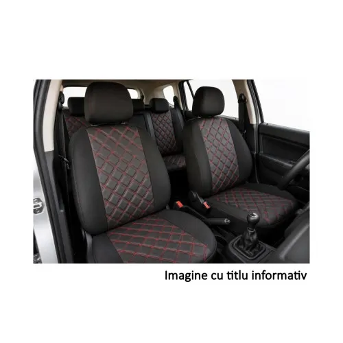 Huse scaune auto compatibile Dacia Duster I 2008-2017 Premium Imitatie Piele Romb