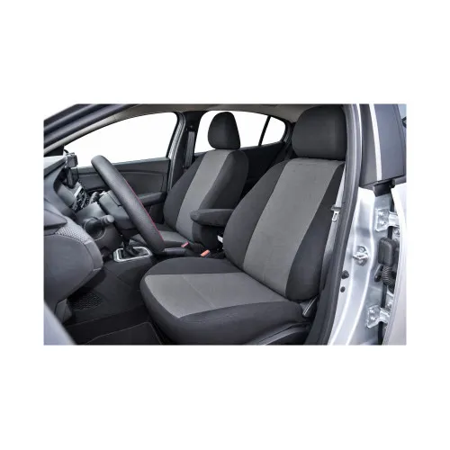 Huse scaune auto compatibile Dacia Logan III Acces si Essential 2020-> fara cotiera sofer spatar bancheta fractionat 2+1 Premium Material Textil