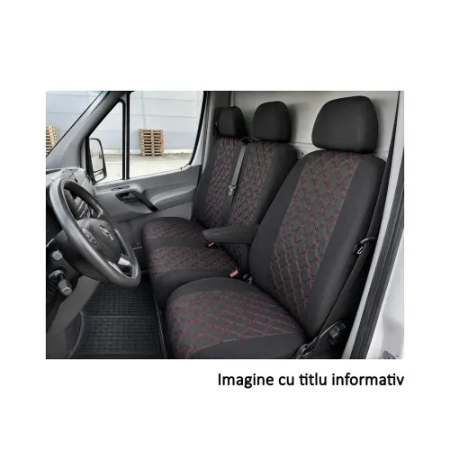 Huse scaune auto compatibile Mercedes Sprinter II 2006-2018 2+1 Premium Imitatie Piele Romb