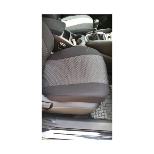 Huse scaune auto compatibile Nissan Qashqai II J11 2014-2021 fara decupaj cotiera sofer spatar bancheta fractionat Premium Material Textil — imaginea 3