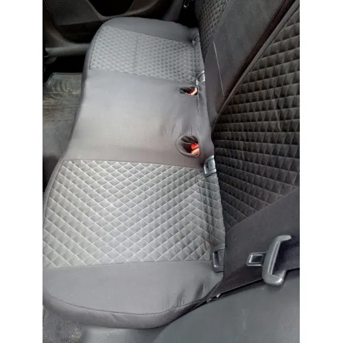 Huse scaune auto compatibile Skoda Octavia III Facelift 2017-> fara decupaj cotiera sofer spatar bancheta fractionat Premium Material Textil — imaginea 2