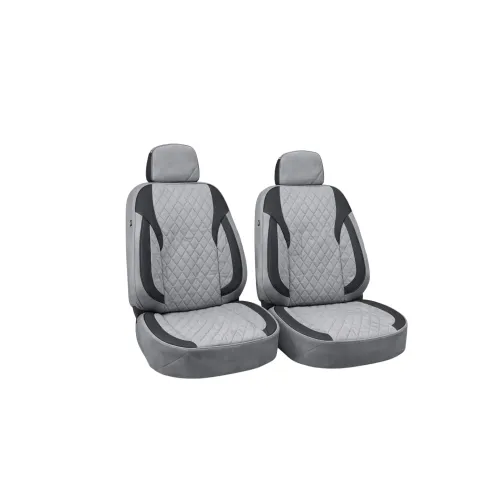 Huse scaune auto universale fractionate XL Premium compatibile SUV si Limuzine gri negru — imaginea 3