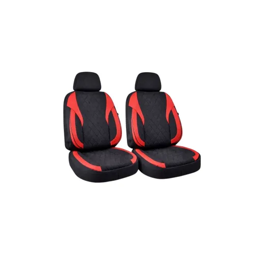 Huse scaune auto universale fractionate XL Premium compatibile SUV si Limuzine negru rosu — imaginea 3