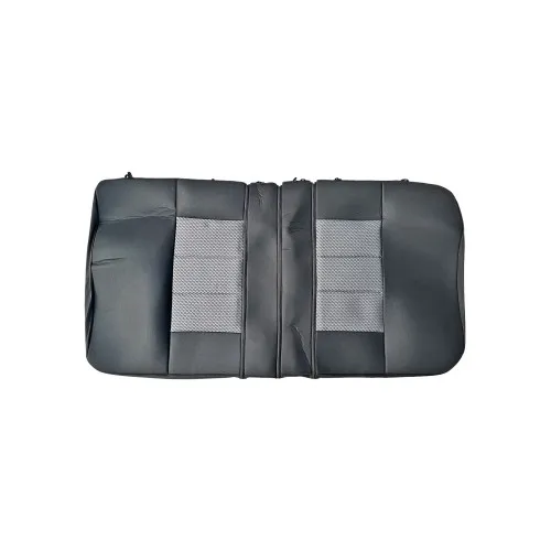 Huse scaune auto universale premium cu bancheta spate fractionata negru gri — imaginea 2