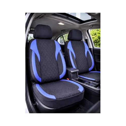 Huse scaune auto universale XL fractionate Premium compatibile SUV si Limuzine negru albastru