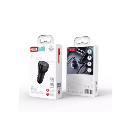 Incarcator auto Quick Charge QC3.0 si PD20W cu USB si Type-C negru — imaginea 2