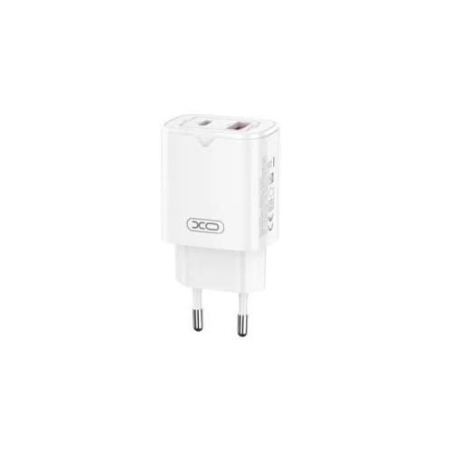 Incarcator retea 30W 3A Type-C PD USB-A QC alb XO