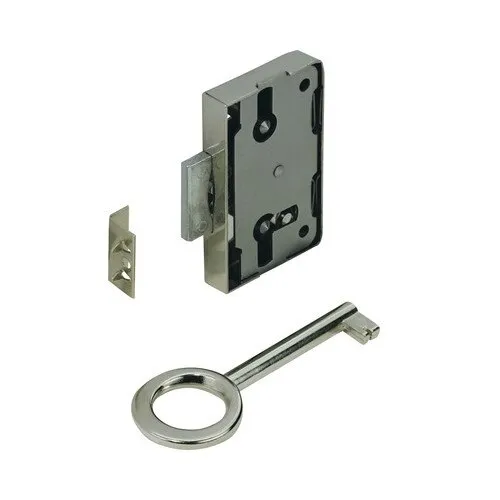 Incuietoare aplicata Hettich 60x53 mm, nichelata, 1 cheie