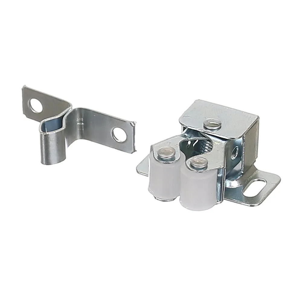 Incuietoare aplicata pentru mobila, cu bile, zincata (set 2 buc)