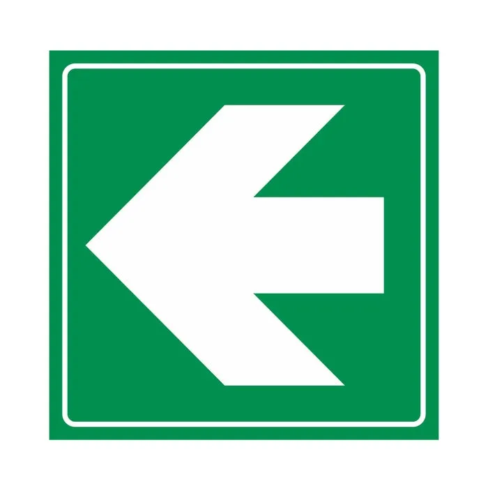 Indicator semnalizare Directii de urmat, PVC, 15 x 15 cm