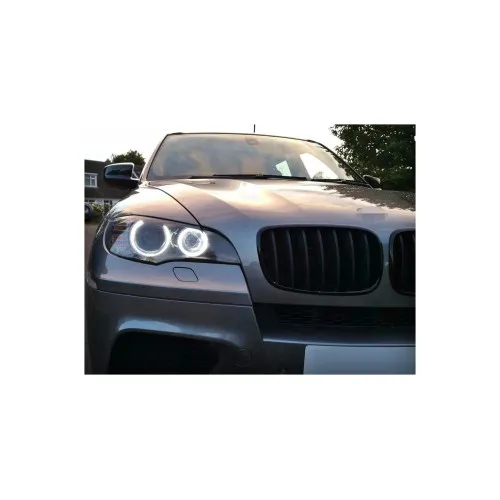 Inele angel eyes led cob 12v waterproof culoare alb diametru 100mm pentru faruri auto — imaginea 2