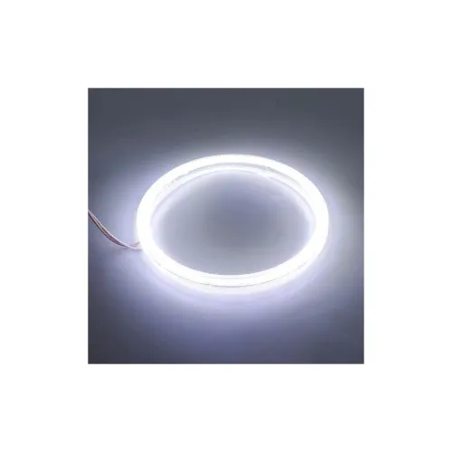 Inele angel eyes led cob 12v waterproof diametru 80mm pentru faruri auto — imaginea 6