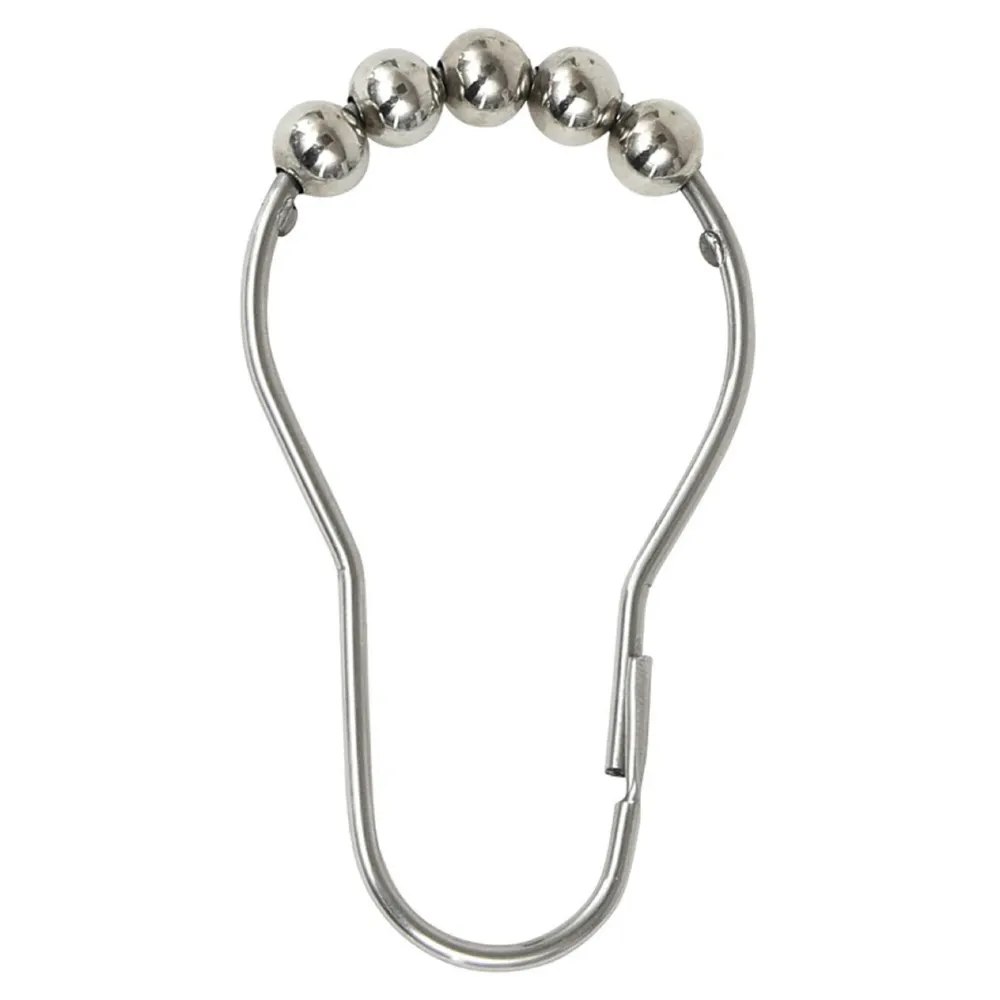 Inele perdea dus, metalice, cromate, Tendance CR220399, set 12 bucati