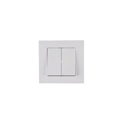Intrerupator cap-scara dublu Arvia Electric Karen, alb
