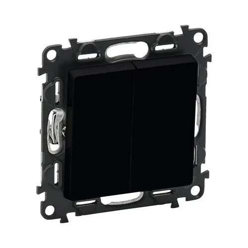 Intrerupator cap-scara dublu Legrand Valena Life, negru mat