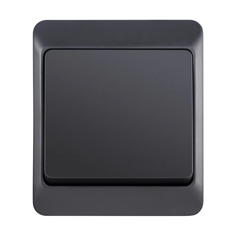 Intrerupator cap scara simplu Hermes, montaj aplicat, exterior, IP44, gri