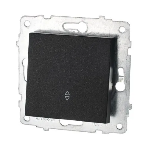 Intrerupator cap-scara simplu Ovivo Quantum, negru