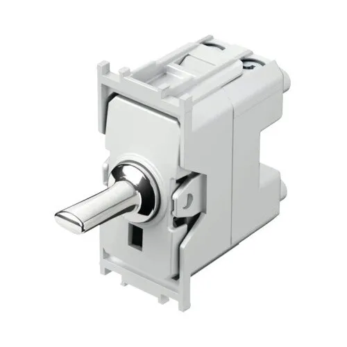 Intrerupator cap-scara simplu TEM Edge, 1 modul, crom