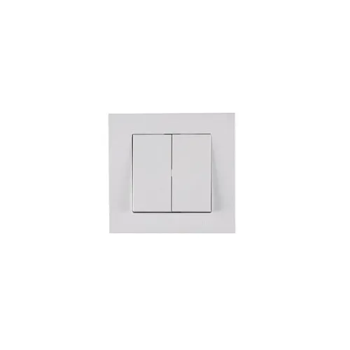 Intrerupator dublu Arvia Electric Karen, alb