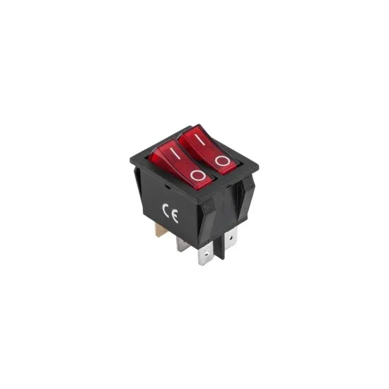 Intrerupator dublu cu Led On - Off 16A