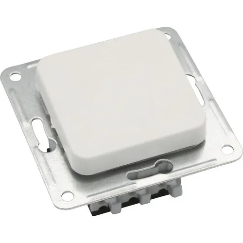Intrerupator simplu & cap-scara Roth Lange Basic, alb