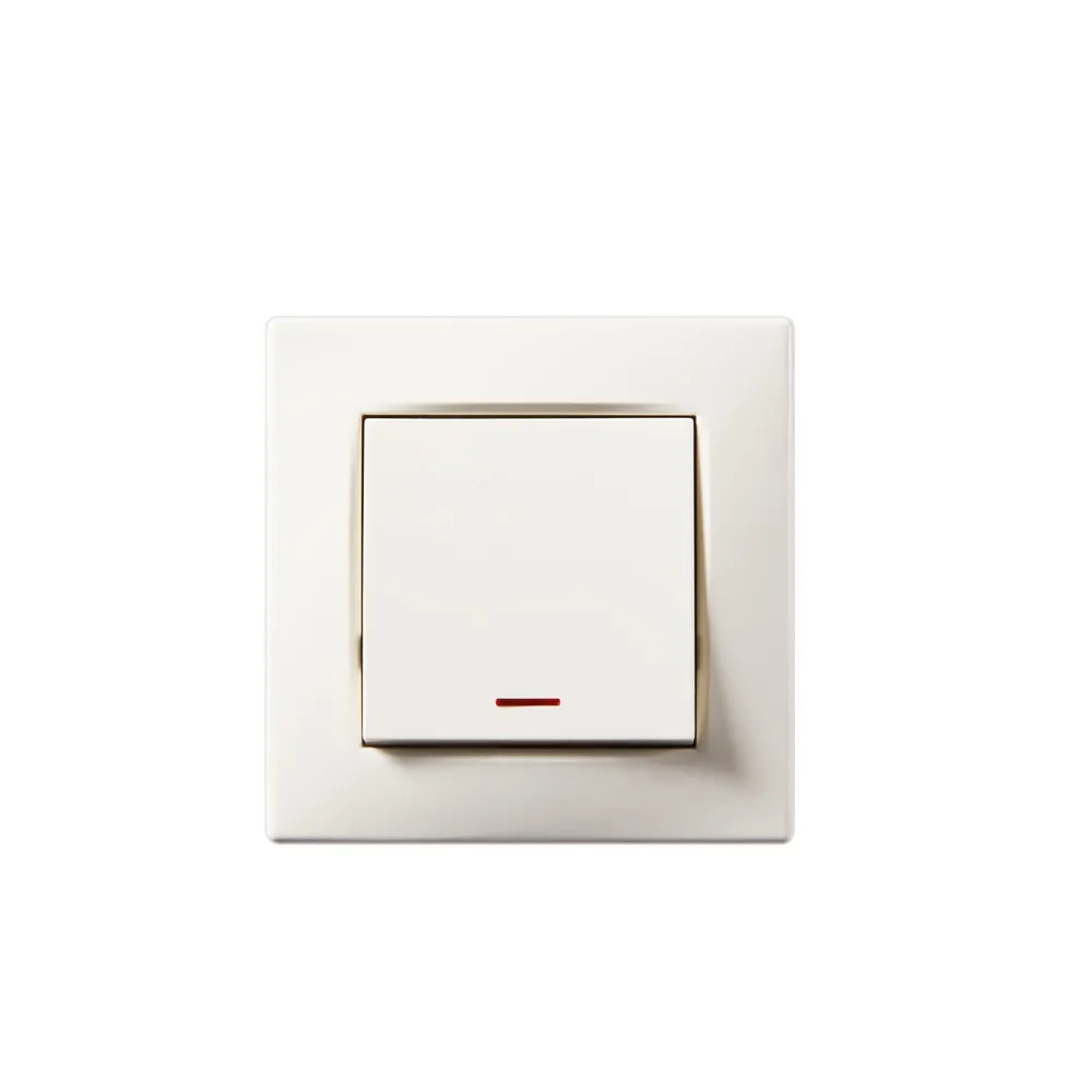 Intrerupator simplu Lexman Victoria, clasic, cu led, IP20, bej