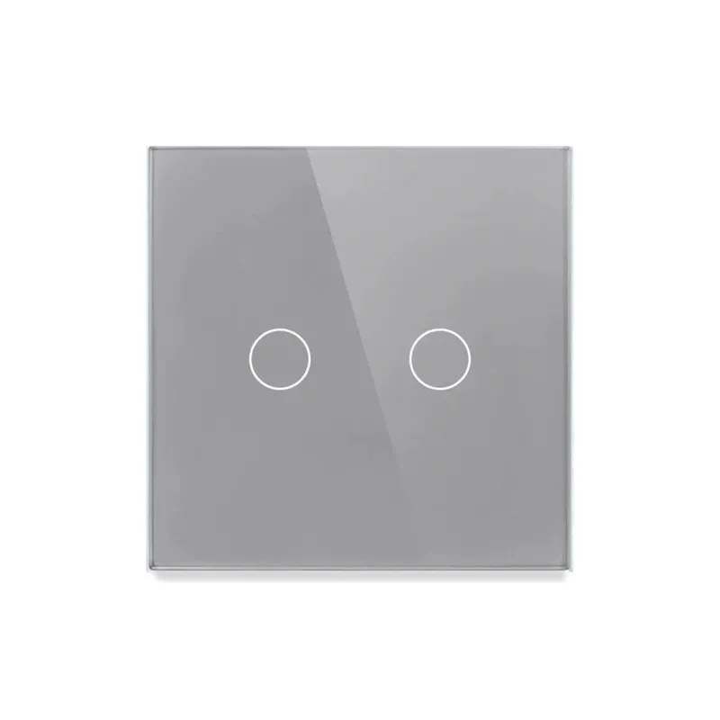 Intrerupator tactil cap cruce dublu Doc, IP20, gri