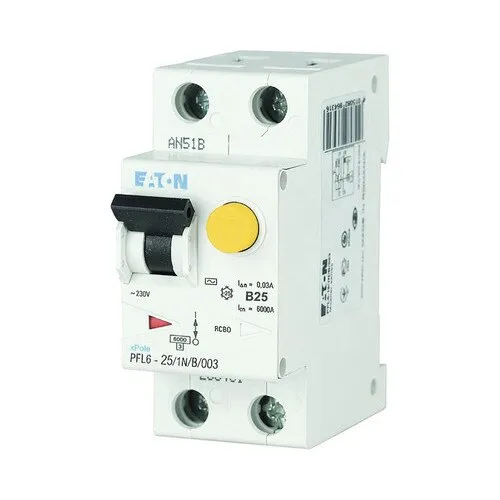 Intreruptor automat cu protectie diferentiala Eaton xPole RCBO 1P+N 25A 6kA/30mA, curba C