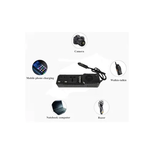Invertor auto 12V 220V 200W port USB Type-C protectii multiple — imaginea 4
