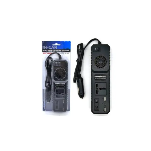 Invertor auto 12V 220V 200W port USB Type-C protectii multiple — imaginea 2