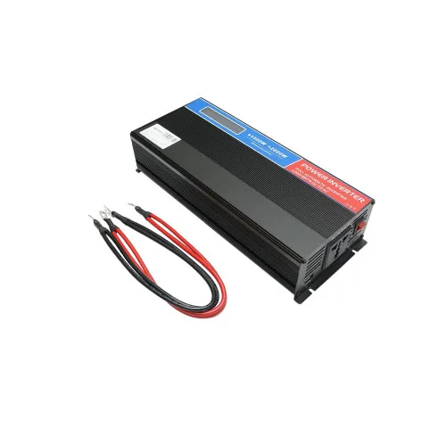 Invertor tensiune auto 12V 220V 2000W unda sinusoidala modificata cu USB si ecran LCD