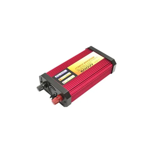 Invertor tensiune auto 12V 220V 600W putere maxima 2000W unda sinusoidala modificata cu USB si ecran LCD