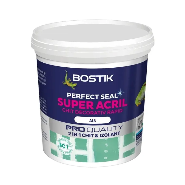Izolant acrilic 2 in 1 pentru rosturi, Bostik Super acril, alb, 1 L