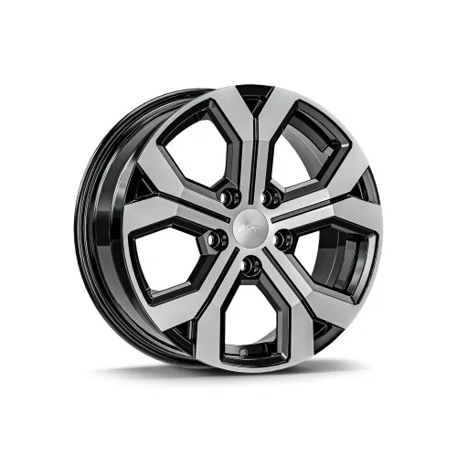 Jante AGT 17x6.5 ET40 5x114.3 negru polish compatibile Dacia Renault Nissan Toyota Cod: AGT 17260-1491