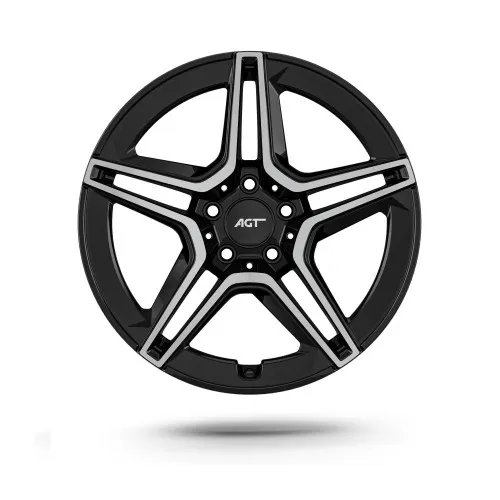 Jante AGT 17x7.5 ET38 5x112 diamond cut compatibile Mercedes Volkswagen Audi Seat Skoda Cupra Cod: AGT 17273-1114 — imaginea 2