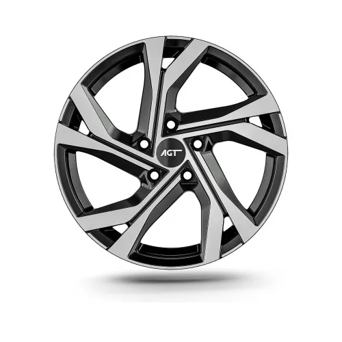 Jante AGT 17x7 ET35 4x100 diamond cut compatibile Dacia Renault Opel Nissan Cod: AGT 17156-0379 — imaginea 2