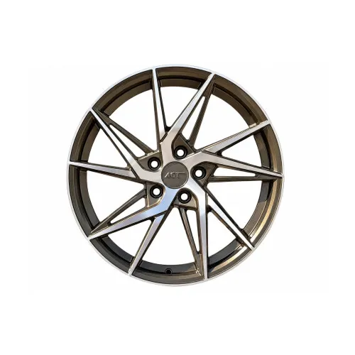 Jante AGT 18x8 ET35 5x112 bronz polish mat compatibile Audi BMW Volkswagen Mercedes Skoda Seat Cod: AGT 18259-0110 — imaginea 2