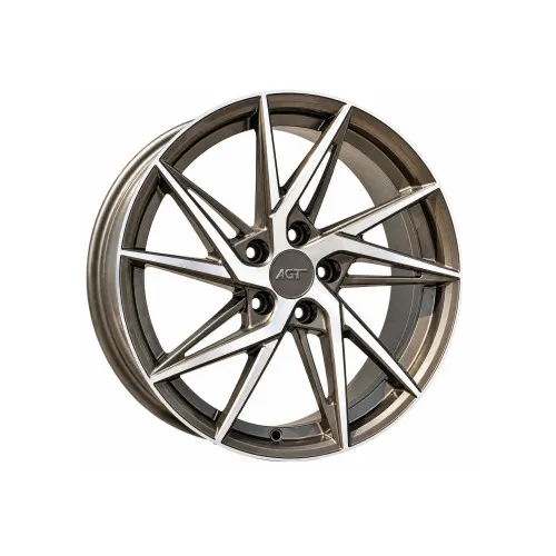 Jante AGT 18x8 ET35 5x112 bronz polish mat compatibile Audi BMW Volkswagen Mercedes Skoda Seat Cod: AGT 18259-0110