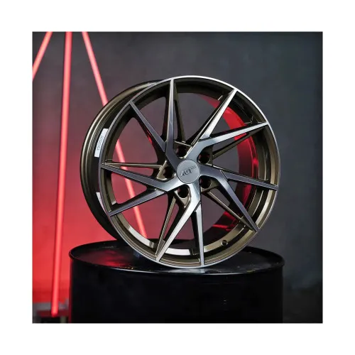 Jante AGT 18x8 ET35 5x112 bronz polish mat compatibile Audi BMW Volkswagen Mercedes Skoda Seat Cod: AGT 18259-0110 — imaginea 5