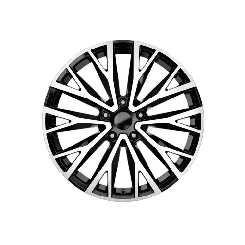 Jante DY1289 KM 19x8.5 5x108 ET45 negru polish diamond cut compatibile Ford Jaguar Land Rover Volvo — imaginea 2