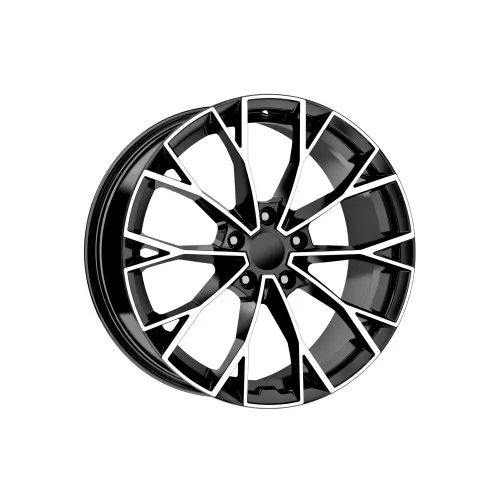 Jante DY1736 KM 16x6.5 5x112 ET35 negru polish diamond cut compatibile Volkswagen Audi Seat Skoda Cupra