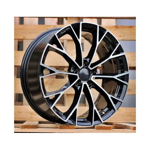 Jante DY1736 KM 16x6.5 5x112 ET35 negru polish diamond cut compatibile Volkswagen Audi Seat Skoda Cupra — imaginea 3