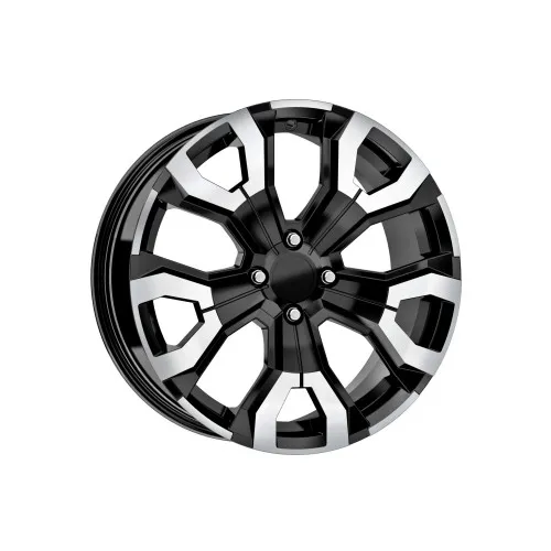 Jante DY1886 KM 16x6.5 4x100 ET35 negru polish diamond cut compatibile Dacia Renault Opel