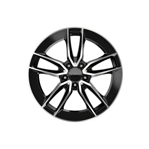Jante DY388 KM 18x8 fata 18x9 spate 5x112 negru diamond cut compatibile Mercedes — imaginea 2