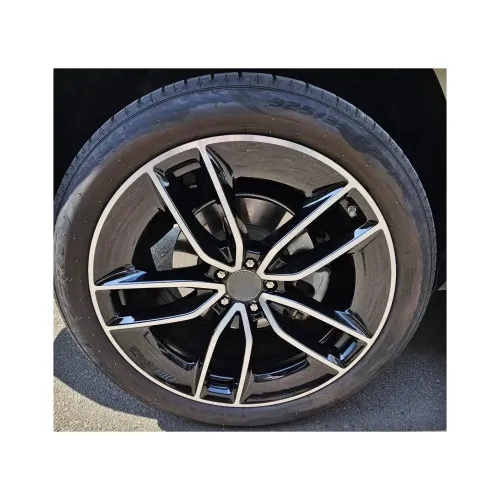 Jante DY388 KM 18x8 fata 18x9 spate 5x112 negru diamond cut compatibile Mercedes — imaginea 3